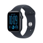 Apple Watch SE 3 GPS 40mm Midnight Aluminium Case with Navy Blue Sport Band - S/M