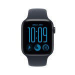 Apple Watch SE 3 GPS 40mm Midnight Aluminium Case with Navy Blue Sport Band - S/M