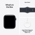 Apple Watch SE 3 GPS + Cellular 40mm Midnight Aluminium Case with Navy Blue Sport Band - S/M