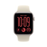 Apple Watch SE 3 GPS 40mm Starlight Aluminium Case with Sand Sport Band - M/L