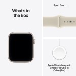 Apple Watch SE 3 GPS 40mm Starlight Aluminium Case with Sand Sport Band - S/M