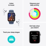 Apple Watch SE GPS 40mm Midnight Aluminium Case with Midnight Sport Band - S/M (išpakuotas)