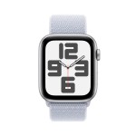 Apple Watch SE GPS + Cellular 40mm Silver Aluminium Case with Blue Cloud Sport Loop