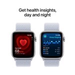 Apple Watch SE GPS + Cellular 40mm Silver Aluminium Case with Blue Cloud Sport Loop