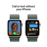 Apple Watch SE GPS + Cellular 40mm Starlight Aluminium Case with Lake Green Sport Loop