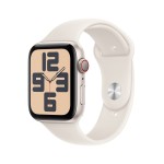 Apple Watch SE 2 GPS + Cellular 44mm Starlight Aluminium Case with Starlight Sport Band - M/L