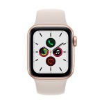 Apple Watch SE GPS + Cellular, 40mm Gold Aluminium Case with Starlight Sport Band