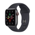 Apple Watch SE GPS + Cellular, 40mm Space Grey Aluminium Case with Midnight Sport Band