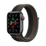 Apple Watch SE GPS + Cellular, 40mm Space Grey Aluminium Case with Tornado/Grey Sport Loop