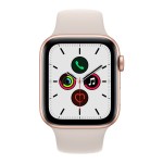 Apple Watch SE GPS + Cellular, 44mm Gold Aluminium Case with Starlight Sport Band (2020)