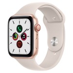 Apple Watch SE GPS + Cellular, 44mm Gold Aluminium Case with Starlight Sport Band (2020)