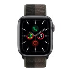 Apple Watch SE GPS + Cellular, 44mm Space Grey Aluminium Case with Tornado/Grey Sport Loop