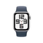 Apple Watch SE GPS 40mm Silver Aluminium Case with Storm Blue Sport Band - S/M (išpakuotas)
