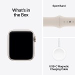 Apple Watch SE 2 GPS 40mm Starlight Aluminium Case with Starlight Sport Band - M/L (išpakuotas)