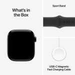 Apple Watch Series 10 GPS + Cellular 42mm Jet Black Aluminium Case with Black Sport Band - S/M (išpakuotas)
