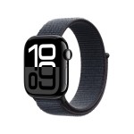 Apple Watch Series 10 GPS + Cellular 42mm Jet Black Aluminium Case with Ink Sport Loop (išpakuotas)