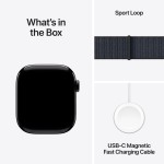 Apple Watch Series 10 GPS + Cellular 42mm Jet Black Aluminium Case with Ink Sport Loop (išpakuotas)