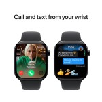 Apple Watch Series 10 GPS 46mm Jet Black Aluminium Case with Black Sport Band - M/L