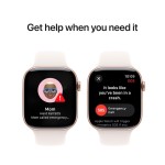 Apple Watch Series 10 GPS 42mm Rose Gold Aluminium Case with Light Blush Sport Band - S/M