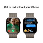 Apple Watch Series 10 GPS + Cellular 46mm Natural Titanium Case with Natural Milanese Loop - S/M (išpakuotas)