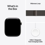 Apple Watch Series 11 GPS + Cellular 46mm Slate Titanium Case with Slate Milanese Loop - M/L