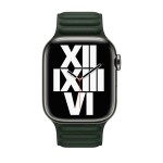 41mm Sequoia Green Leather Link - M/L
