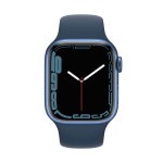 Apple Watch Series 7 GPS, 41mm Blue Aluminium Case with Abyss Blue Sport Band