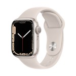 Apple Watch Series 7 GPS, 41mm Starlight Aluminium Case with Starlight Sport Band