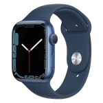 Apple Watch Series 7 GPS, 45mm Blue Aluminium Case with Abyss Blue Sport Band