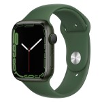 Apple Watch Series 7 GPS, 45mm Green Aluminium Case with Clover Sport Band
