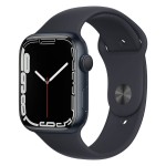 Apple Watch Series 7 GPS, 45mm Midnight Aluminium Case with Midnight Sport Band