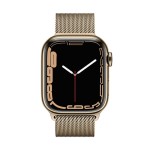 Apple Watch Series 7 GPS + Cellular, 41mm Gold Stainless Steel Case with Gold Milanese Loop