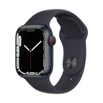 Apple Watch Series 7 GPS + Cellular, 41mm Midnight Aluminium Case with Midnight Sport Band