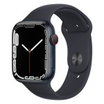 Apple Watch Series 7 GPS + Cellular, 45mm Midnight Aluminium Case with Midnight Sport Band