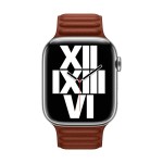 45mm Umber Leather Link - M/L