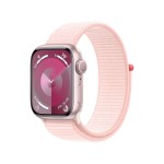 Apple Watch Series 9 GPS 41mm Pink Aluminium Case with Light Pink Sport Loop