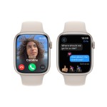 Apple Watch Series 9 GPS 45mm Starlight Aluminium Case with Starlight Sport Band - S/M