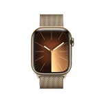 Apple Watch Series 9 GPS + Cellular 41mm Gold Stainless Steel Case with Gold Milanese Loop