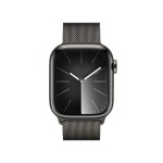 Apple Watch Series 9 GPS + Cellular 41mm Graphite Stainless Steel Case with Graphite Milanese Loop