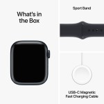 Apple Watch Series 9 GPS + Cellular 41mm Midnight Aluminium Case with Midnight Sport Band - S/M