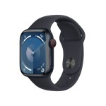 Apple Watch Series 9 GPS + Cellular 45mm Midnight Aluminium Case with Midnight Sport Band - M/L