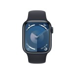 Apple Watch Series 9 GPS + Cellular 45mm Midnight Aluminium Case with Midnight Sport Band - S/M (Demo) + Tech-Protect Milanese Black Band