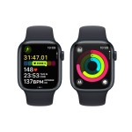 Apple Watch Series 9 GPS + Cellular 45mm Midnight Aluminium Case with Midnight Sport Band - M/L