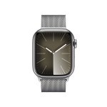 Apple Watch Series 9 GPS + Cellular 41mm Silver Stainless Steel Case with Silver Milanese Loop