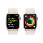Apple Watch Series 9 GPS + Cellular 41mm Starlight Aluminium Case with Starlight Sport Loop
