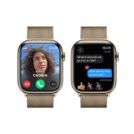 Apple Watch Series 9 GPS + Cellular 45mm Gold Stainless Steel Case with Gold Milanese Loop