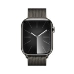 Apple Watch Series 9 GPS + Cellular 45mm Graphite Stainless Steel Case with Graphite Milanese Loop