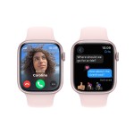 Apple Watch Series 9 GPS + Cellular 45mm Pink Aluminium Case with Light Pink Sport Band - M/L