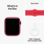 Apple Watch Series 9 GPS + Cellular 45mm (PRODUCT)RED Aluminium Case with (PRODUCT)RED Sport Band - S/M