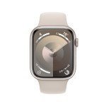 Apple Watch Series 9 GPS + Cellular 45mm Starlight Aluminium Case with Starlight Sport Band - M/L